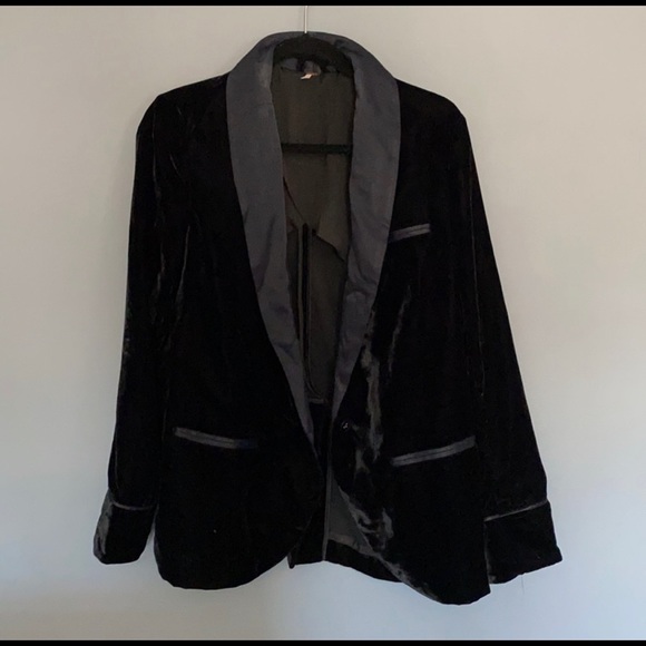 Free People  |  Black Velvet Blazer - Picture 4 of 6